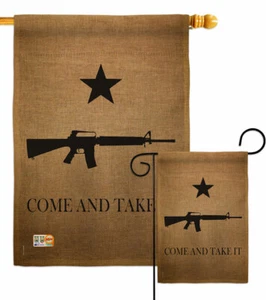 Come And Take It Garden Flag Americana US Historic Decorative Gift Yard Banner - Picture 1 of 19