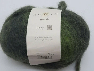 (142,50€/kg): 100 g  Rowan TUMBLE, Alpaka, Shade 571 grün Verlauf #5704 - Bild 1 von 2