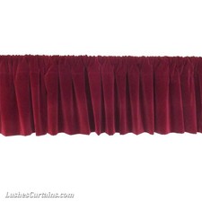 Window Treatments Burgundy Rod Pocket Curtain Topper Velvet Valance Panel Drapes