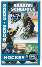 2005-06 Springfield Falcons AHL Hockey Schedule !!! Many Sponsors