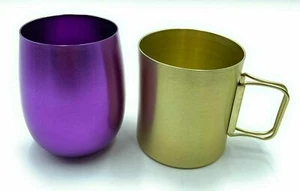 4er Set - eloxiertes Aluminium Trinkglas 21 Oz. - Bild 1 von 6
