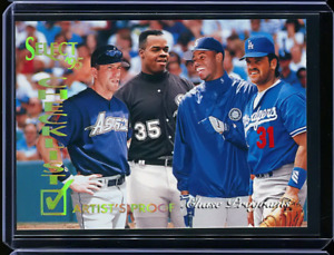FRANK THOMAS KEN GRIFFEY JR PIAZZA BAGWELL 1995 SELECT CHECKLIST ARTISTS PROOF