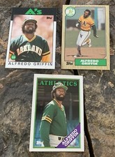 Alfredo Griffin Baseball Cards. Oakland Athletics.
