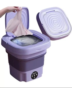 MINI TRAGBARE FALTBARE WASCHMASCHINE 8 LITER CAMPING WASCHMASCHINE ZENTRIFUGAL - Bild 1 von 3