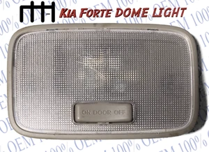 2010-2013 Kia Forte Gray Overhead Rear Center Dome Roof Map Light OEM - Picture 1 of 3
