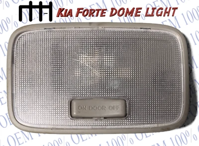 2010-2013 Kia Forte Gray Overhead Rear Center Dome Roof Map Light OEM - Image 1 of 3