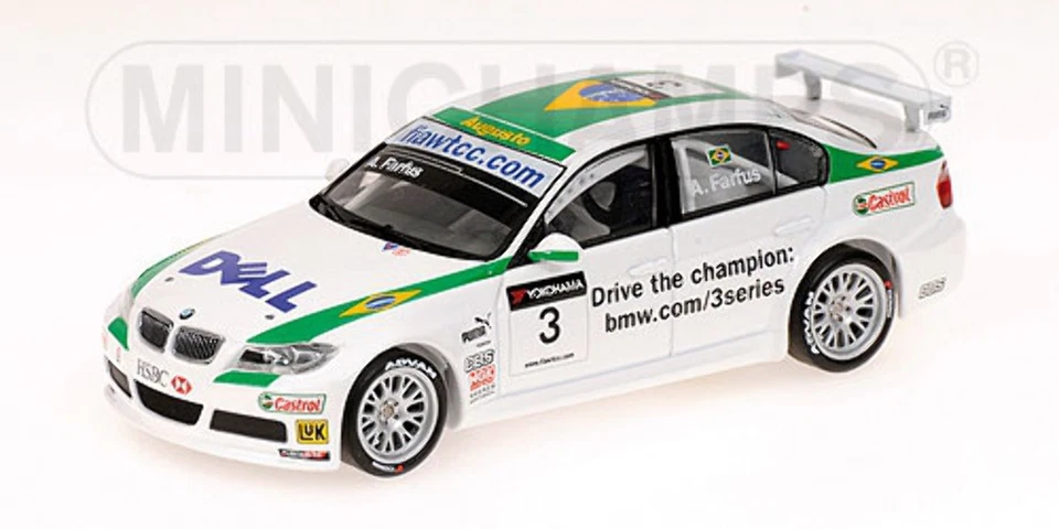 Minichamps 400072603 BMW 320 SI A. FARFUS VENCEDOR CORRIDA 2 CURIBITA WTCC 2007 1:43 - Imagem 1 de 1