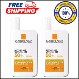 2PC 50ML La Roche- Posay Anthelios SPF50+ Ultra Protection Invisible Fluid Cream - Picture 1 of 11