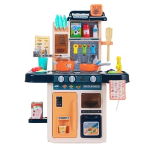 Kids Kitchen Playset Kitchen Pretend Play Toy w/42 Piece Accessories,Light,Music - Picture 1 of 13