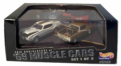 Hot Wheels Collectibles ‘69 Muscle Cars Set 1 Die Cast, 1:64,MISB (B236) - Image 1 of 4