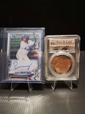 2014 P $1 Baseball Hall Of Fame Pedro Martinez Signed PCGS PR70DCAM Pop Of 473 - Image 1 of 4