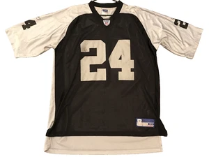 Oakland Raiders Vintage Reebok Two Tone Jersey Size XL #24 Charles Woodson NFL - Picture 1 of 12
