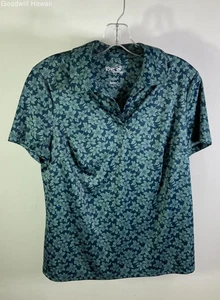 REYN SPOONER Green Short Sleeve Button Hawaiian Aloha Tropical Shirt Men Size S - Picture 1 of 3