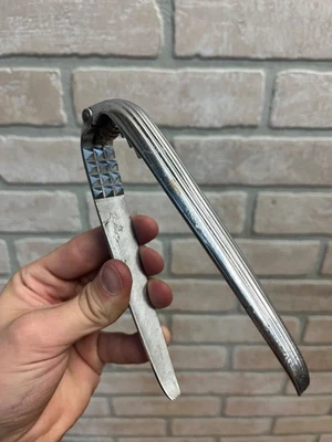 Vintage Chase Chrome Nut or Shell Cracker Crusher Tongs Art Deco 1930s - Image 1 of 4