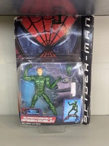 Super Poseable GREEN GOBLIN with glider and base ToyBiz 2001 SERIES 1 Spider-man - Picture 1 of 6