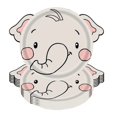 Dschungeltier-Thema, Pappteller, Tier-Einwegteller, Besteck-Set für Wildtie1433 - Bild 1 von 4