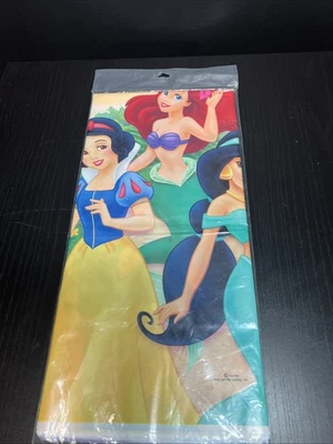 DISNEY PRINCESS Fairy-Tale Friends PLASTIC TABLE COVER ~ Birthday Party Supplies - Image 1 of 4
