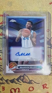 2023-24 Topps Chrome #127 Brandon Miller RC Charlotte Hornets Auto - Bild 1 von 1