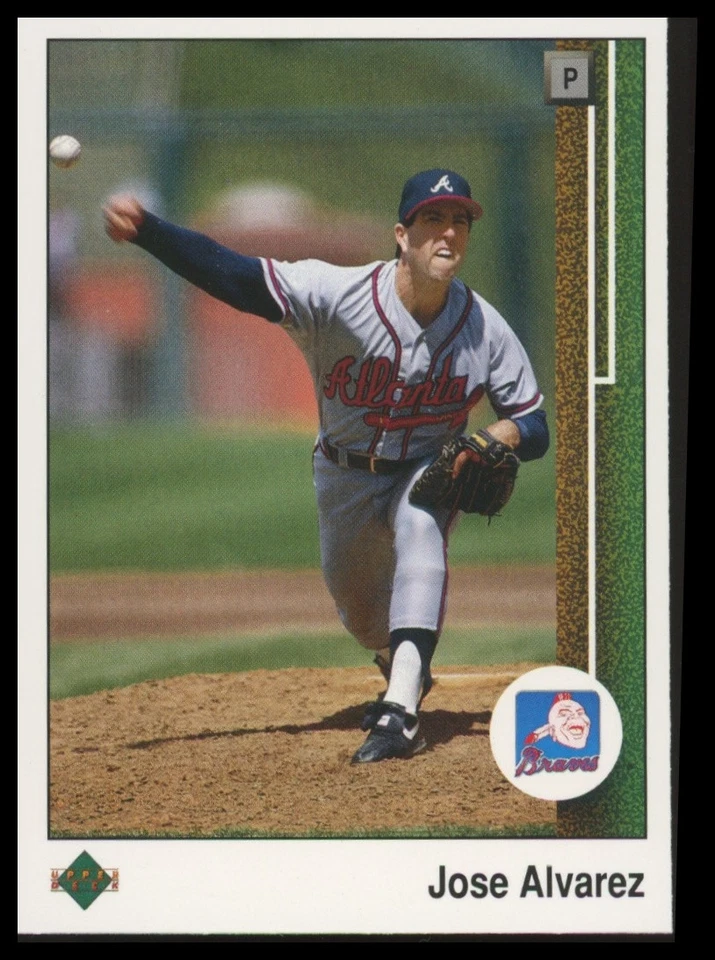 1989 Upper Deck #734 Jose Alvarez Atlanta Braves Rookie - Image 1 of 1
