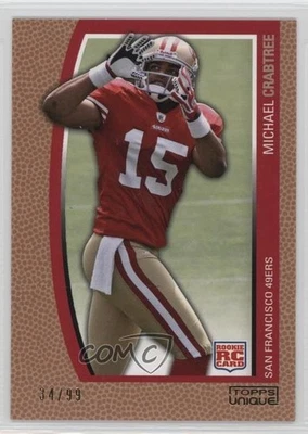 2009 Topps Unique Bronze Select /99 Michael Crabtree #180 Rookie RC - Image 1 of 2