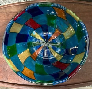 Italian Murano Ballarin Glass Pezzatto Bowl ~ NICE - Picture 1 of 7