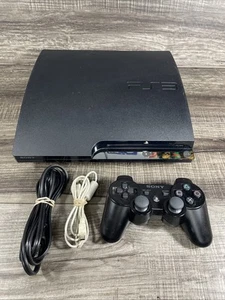 Sony PlayStation 3 160GB Slim CECH-2501A Console And Controller Tested, Working - Bild 1 von 9