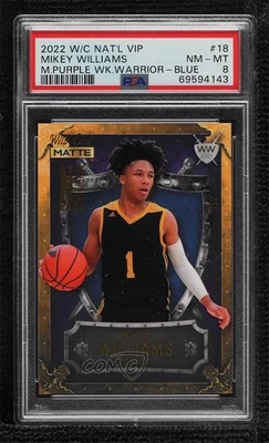 2022 Wild Card MATTE National Convention /2 Mikey Williams #WWN-18 PSA 8 Shield - Image 1 of 2