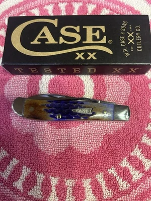 Cuchillo Case Burnt Peanut Butter & Jelly Mini Trapper Warncliff Blade (6207W) Foto 1 de 4