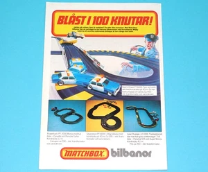 MATCHBOX POWERTRACK MAGAZINE ADVERT 1970s SCANDITOY SWEDEN - Bild 1 von 1