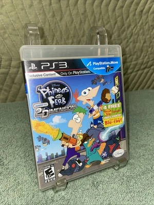 Phineas and Ferb: Across the 2nd Dimension (Sony PlayStation 3, 2011) Manual en caja original Foto 1 de 4