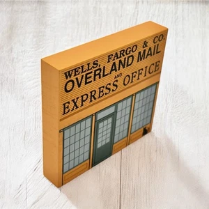 CAT'S MEOW WILD WEST Western Art SERIES WELLS FARGO Overland Mail Express Office - Picture 1 of 16