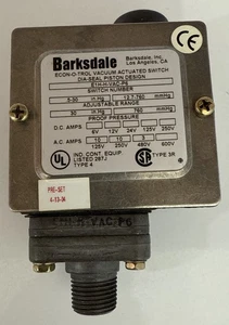 Interruptor accionado por vacío BARKSDALE E1H-H-VAC-P6 ECON-OTROL - Imagen 1 de 8
