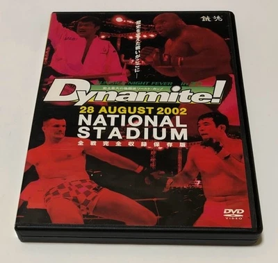 Dynamite 28 AUGUT 2002 K-1 vs PRIDE National Studium DVD Original Japonés MMA - Imagen 1 de 4