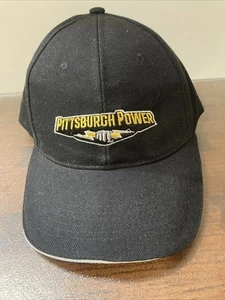 Pittsburgh Power Embroidered logo Black Cap Hat Vintage - Picture 1 of 5