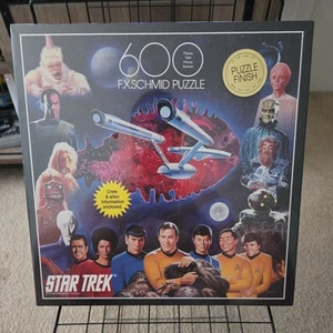 Star Trek Jigsaw Puzzle FX Schmid 600 Piece Exquisit 1993 Paramount 90041 - Picture 1 of 6