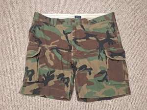 Ralph Lauren Polo Chino Cargo Shorts Mens 48B Camouflage Brown Green - Picture 1 of 8