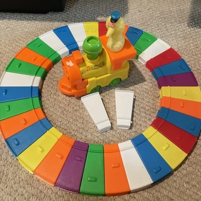 Vintage 1986 Sesame Street Big Bird Melody Train by Blue Box with Musical Tracks - Image 1 of 4