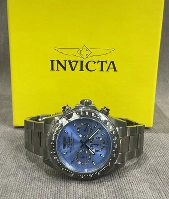 INVICTA Speedmaster Chronograph Blue Dial Quartz 39.5mm Ladies Watch 18259 - Image 1 of 4