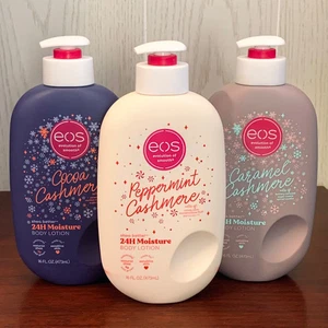 Eos Peppermint, Caramel, & Cocoa Cashmere Body Lotion Limited Edition 16oz NEW! - Picture 1 of 23