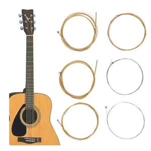 6Pcs Bueautybox Acoustic Guitar Strings Replacement Folk Guitar Steel String - Picture 1 of 6