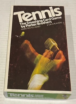 Juego de cartas Tennis the Smashing 1975 vintage de Parker Brothers No. 740 Completo Foto 1 de 4