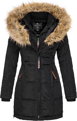 Chaqueta Geographical Norway Hermosa Dama Parka Negra Mujer Foto 1 de 4