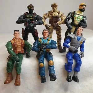 Lote de 6 figuras de acción Lanard ajustables articuladas Soilders paquete de 10 cm - Imagen 1 de 10