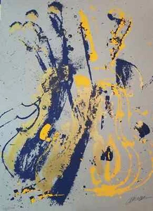 Serigrafia Pierre Fernandez Arman Grey Mood 1978 FIRMATA A MANO - Foto 1 di 3