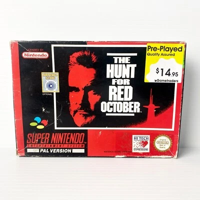 The Hunt For Red October + Box, Insert - SNES - Tested & Working - Free Postage - Image 1 of 4