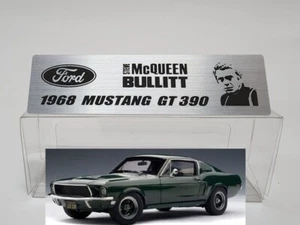 Steve McQueen Edition Metal Name Plate for Autoart Minichamps etc 1/18 1/12 - Picture 1 of 7