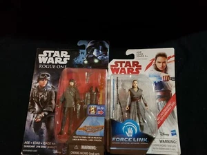 New Star Wars The Last Jedi, Rogue One 3.75" Jedi Training Rey & Jedha Jyn Erso - Picture 1 of 8