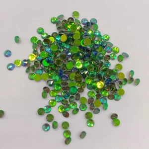 Emerald Green Aurora AB SS16 Rhinestones - Picture 1 of 4