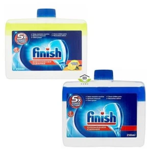 Finish Dishwasher Cleaner Remove Grease And Limescale Unscented or Lemon 250ml - Picture 1 of 9
