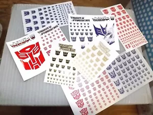 Pegatinas Autobot & Decepticons Transformers G1 tú eliges personalizadas ENVÍO GRATUITO - Imagen 1 de 35